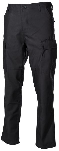 US Kampfhose, BDU, schwarz, Knie- und Gesässverstärkung