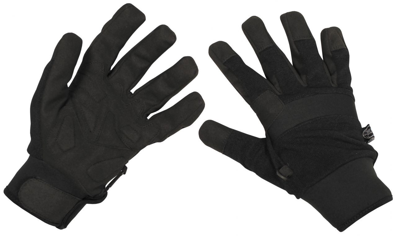 Image of Fingerhandschuhe, "Security", schwarz