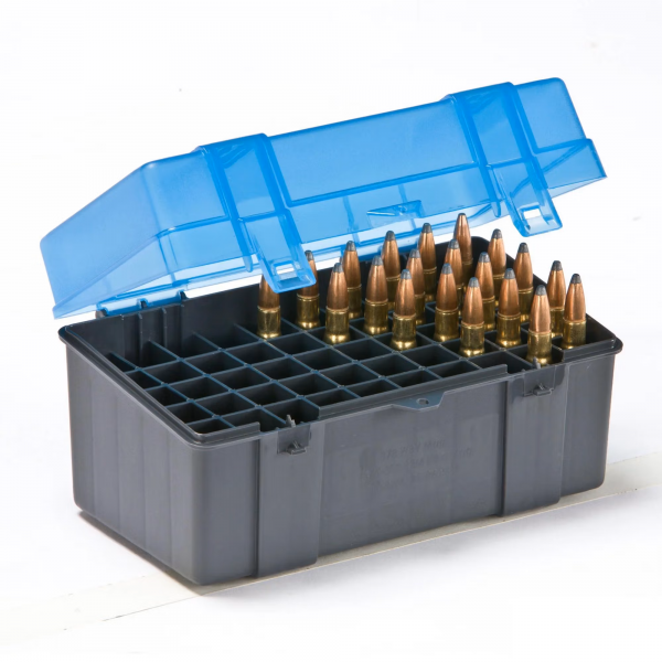 Plano® - Patronenbox .30-0, .7mm MAG, .338 MAG (blau)