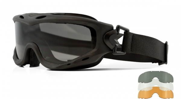 Wiley X - Schutzbrille SPEAR matt schwarz (grau/klar/orange)