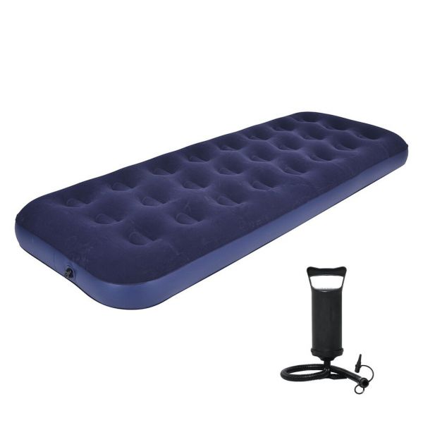 Luftbett für 1 Person mit Handpumpe (191x73x22cm)