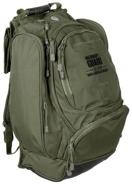 US Rucksack, &quot;NATIONAL GUARD&quot;, oliv