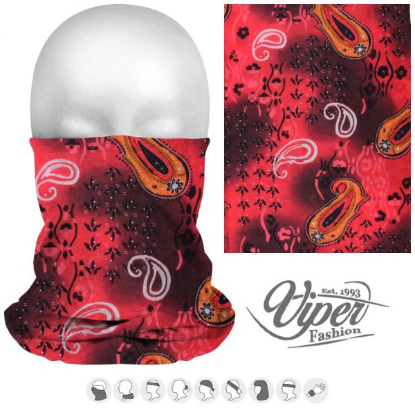 Mehrzweckschal 9 in 1, multicolor &quot;Paisley &amp; Blumen&quot;