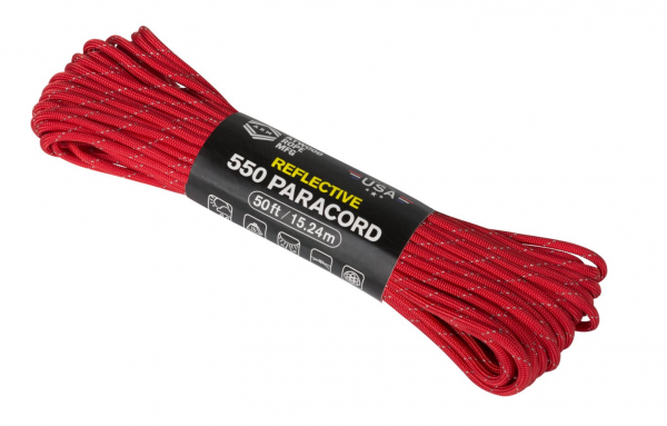 Atwood Rope MFG - 550 Reflective Paracord 15m (rot)