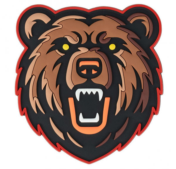 Klettabzeichen Grizzly bear - braun