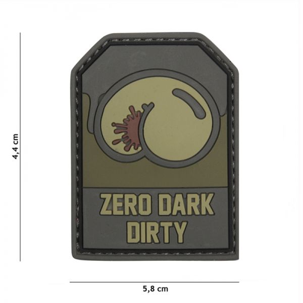 Klettabzeichen Zero Dark Dirty - grün