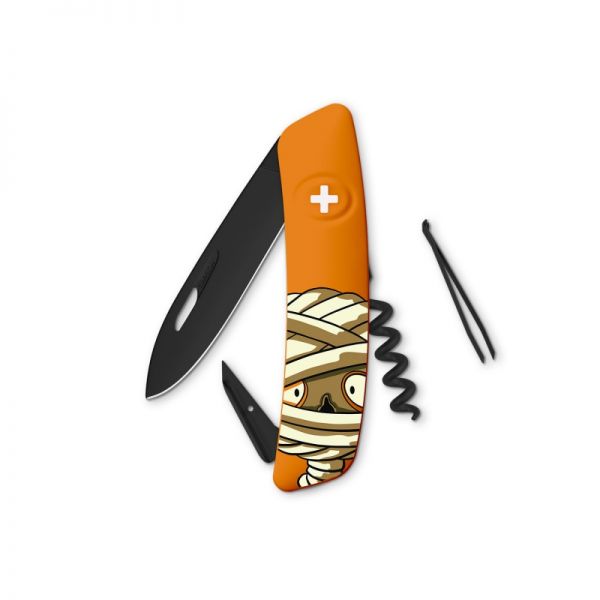 SWIZA Taschenmesser D01 AllBlack Mummy - orange