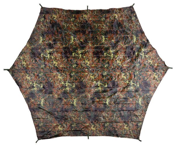 Plane, &quot;Hexagon-Tarp&quot;, flecktarn, ca. 340 x 310 cm