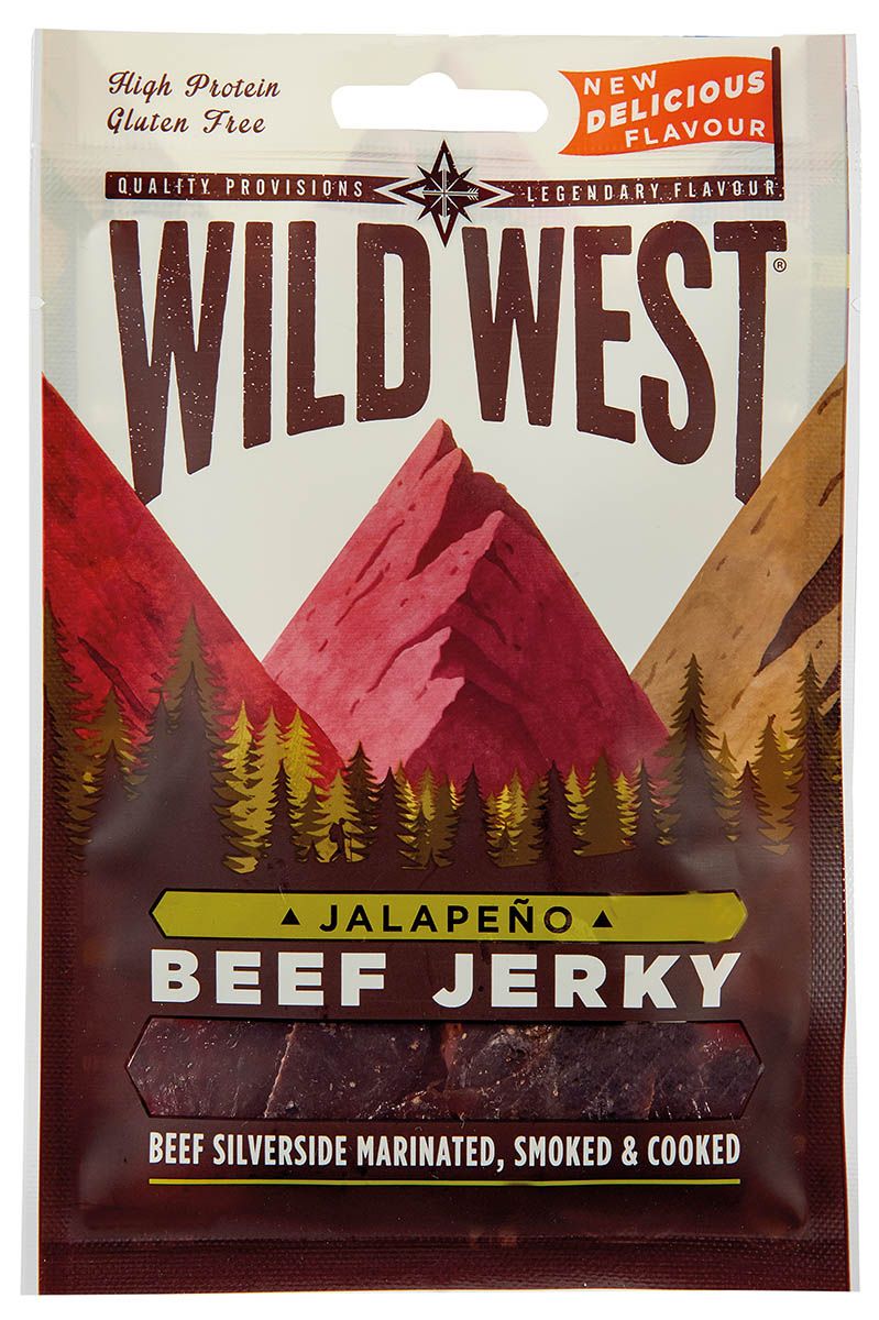 Image of Wild West, Beef Jerky Jalapeno, 70 g