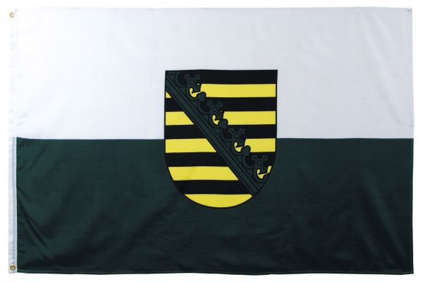 Fahne, Sachsen, Polyester, 90 x 150 cm