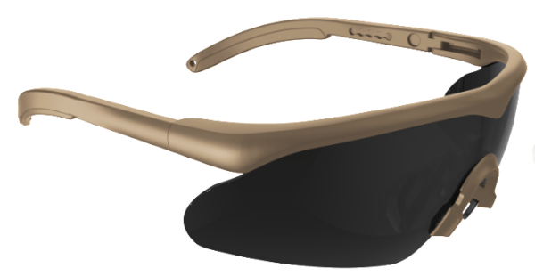 Swisseye Tactical - Brille Raptor Pro rubber brown