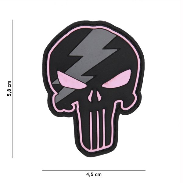 Klettabzeichen Punisher Thunder - pink