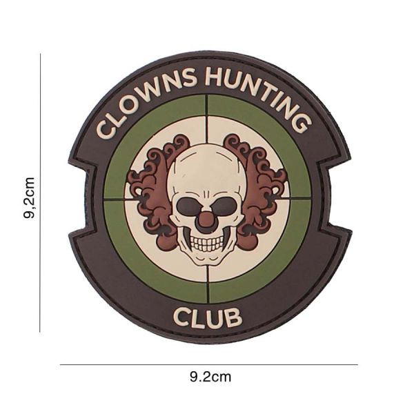 Klettabzeichen Clowns Hunting Club - oliv