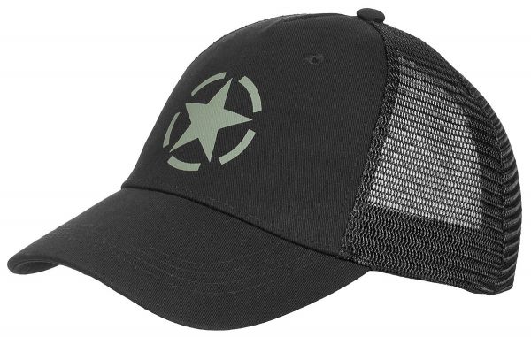 Trucker Cap, schwarz, grössenverstellbar