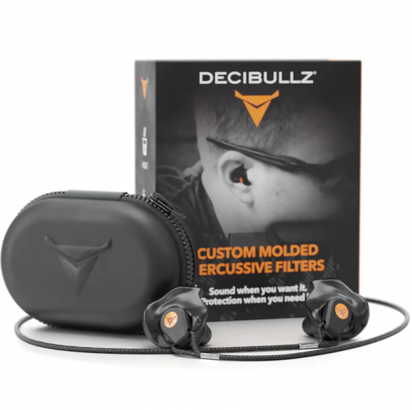Decibullz - Custom Molded Percussive Filter schwarz (NRR=31db)