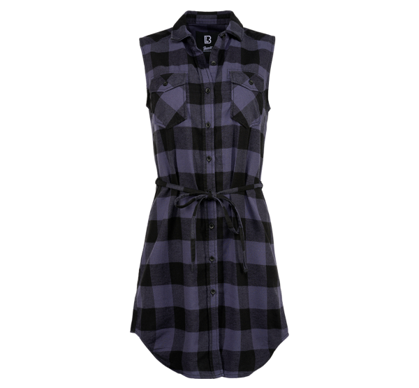Brandit - Women Gracey Longshirt Sleeveless black/grey