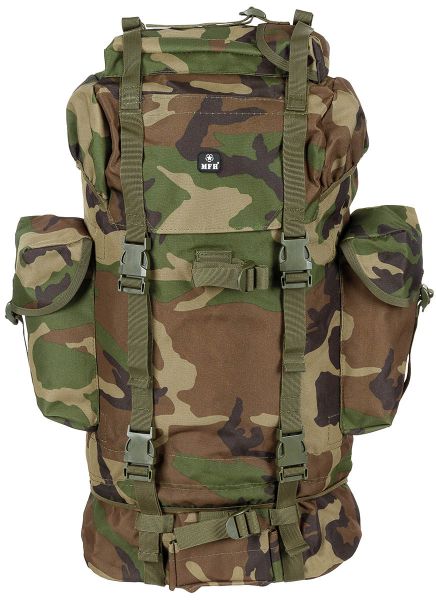 BW Kampfrucksack, 65 l, Alu-Aussteifung, woodland