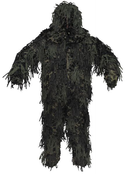 Tarnanzug, &quot;Ghillie Jackal&quot;, 3-D Body System, woodland