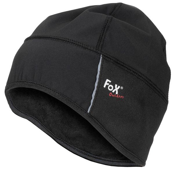 Mütze Softshell, schwarz, wasser-, winddicht