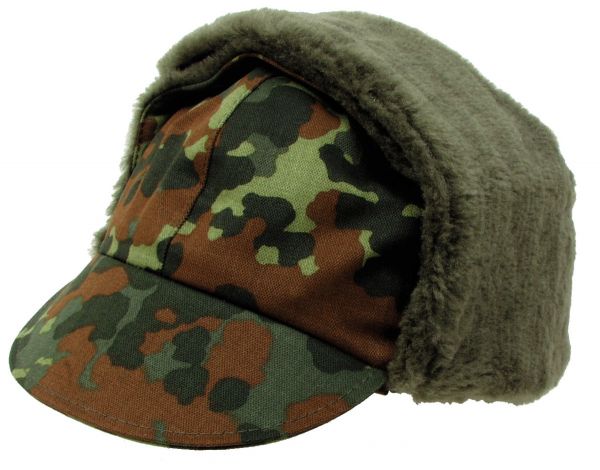 BW Wintermütze, flecktarn, original TL, neuwertig