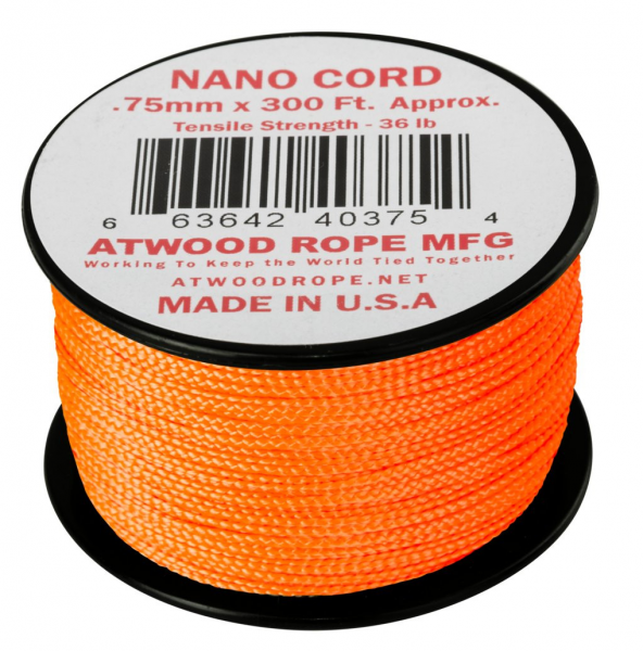 Atwood Rope MFG - Nano-Cord 0,75 mm (neon orange)