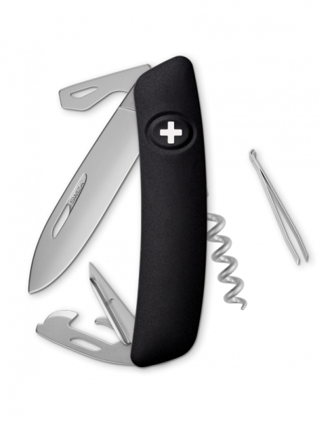 SWIZA Taschenmesser D03 AllMatt - graphitschwarz