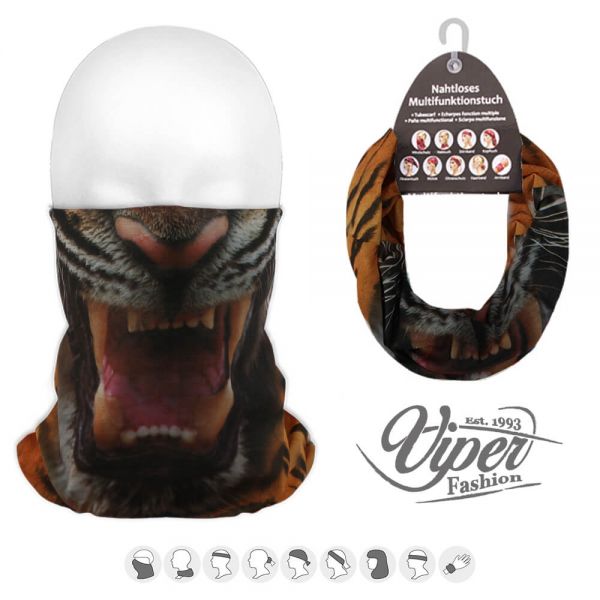 Mehrzweckschal 9 in 1, multicolor &quot;Tiger&quot;