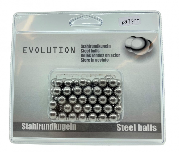 Stahlkugeln für Steinschleuder (Ø7,9mm)