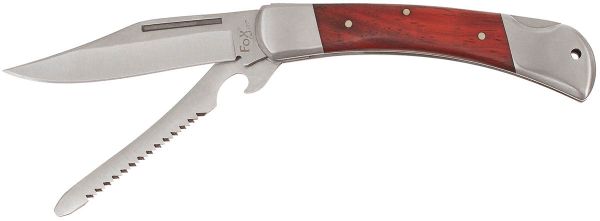 Klappmesser, &quot;Hunter&quot;, Metallgriff mit Holzeinlage