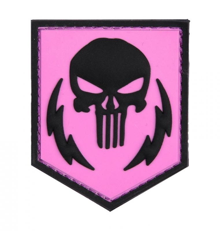 Image of Klettabzeichen Punisher thunderstruck - pink