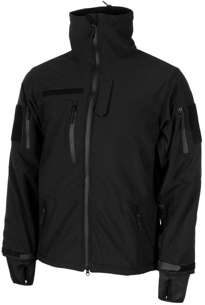 Softshell Jacke, "High Defence", schwarz