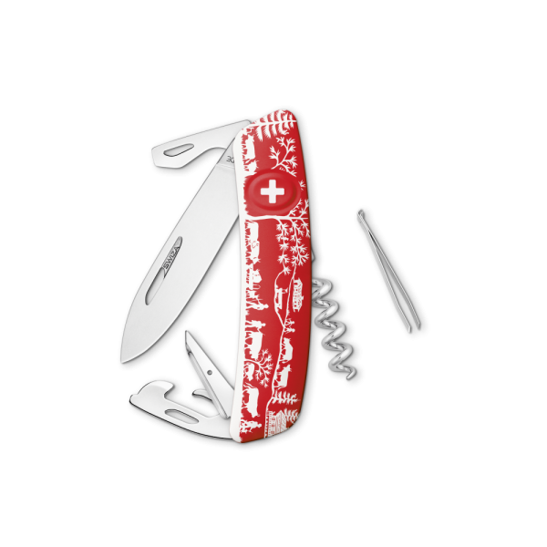 SWIZA Taschenmesser D03 Heidiland - rot - weiss