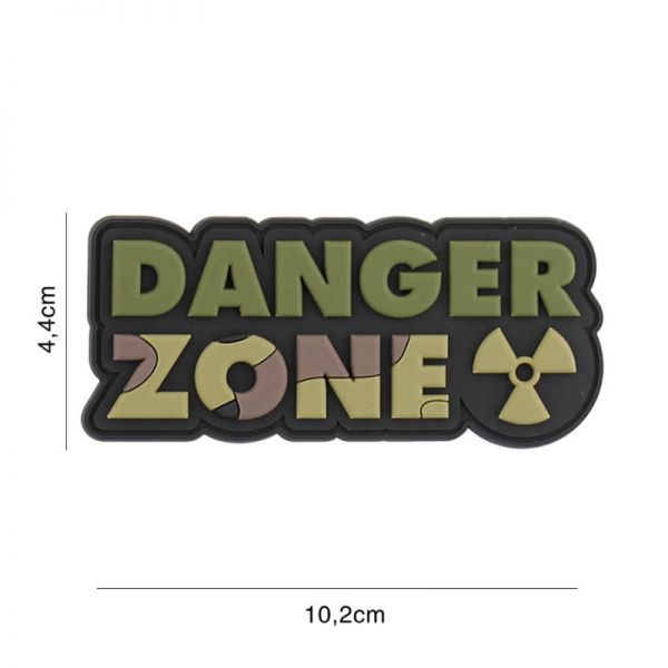 Klettabzeichen Danger Zone - tarn