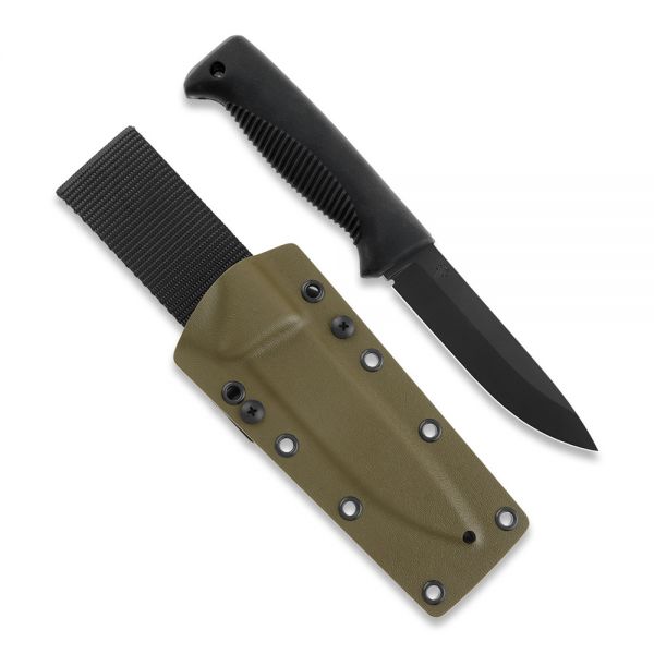 Peltonen Knives - M07 Ranger Puukko schwarz, PTFE Teflon, Kydexscheide (coyote)