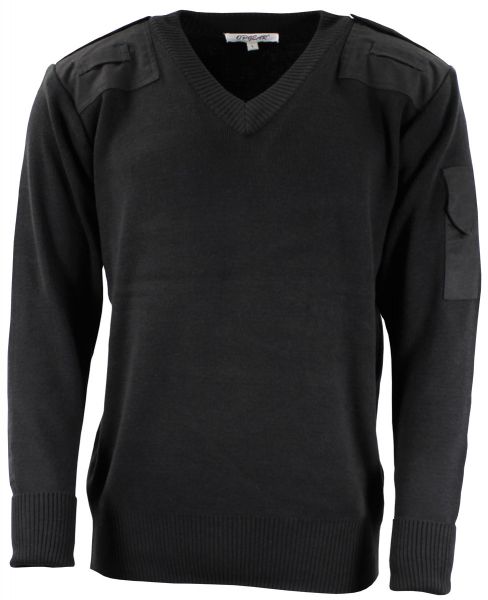 Brit. Pullover, schwarz, Polizei, V-Ausschnitt, neuw.