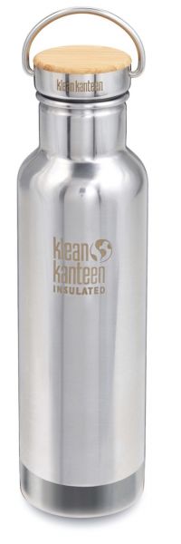 Klean Kanteen - Trinkflasche Insulated Reflect Mirrored 592ml mit Bambus-Schraubverschluss