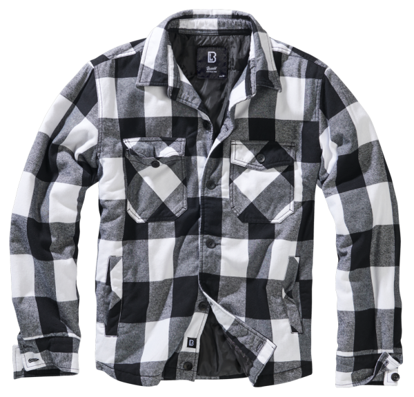 Brandit - Lumber Jacket white-black