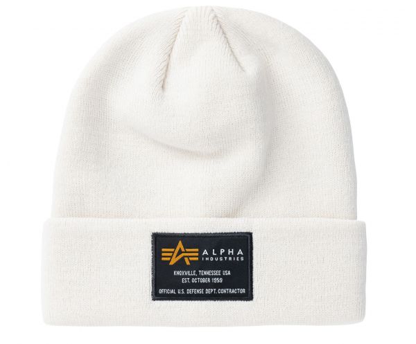 Alpha Industries - Crew Beanie (jet stream white)