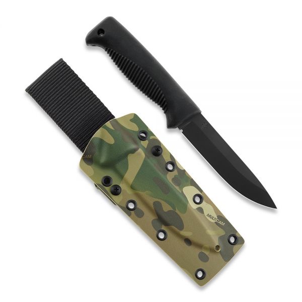 Peltonen Knives - M07 Ranger Puukko schwarz, PTFE Teflon, Kydexscheide (multicam)