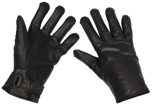 BW Lederhandschuhe, schwarz