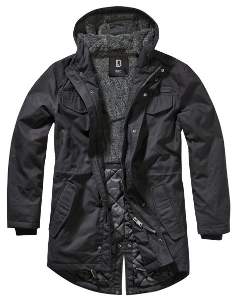 Brandit - Marsh Lake Teddyparka black