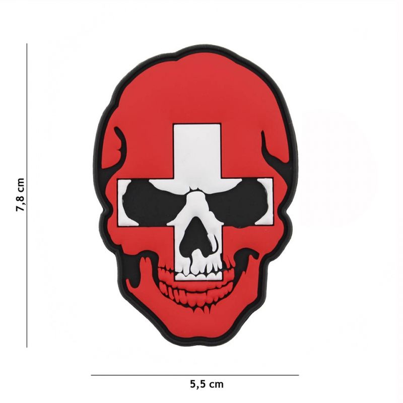 Image of Klettabzeichen Schweiz - Skull