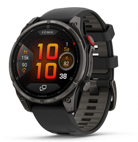 Garmin - fēnix® 8 Pro - 47 mm, AMOLED Schwarz mit Silikon-Armband 22 mm