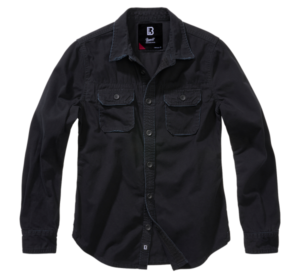 Brandit - Women Vintage Shirt Long Sleeve black