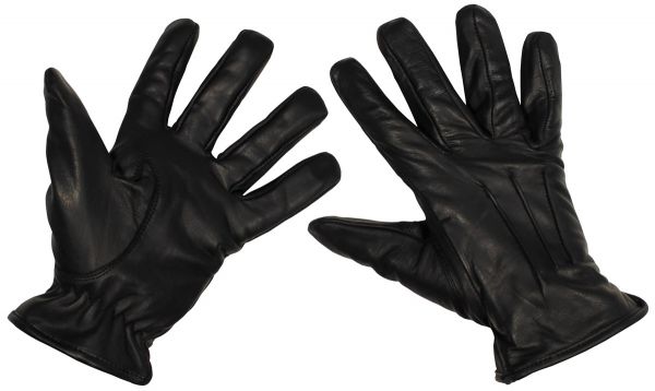 Lederhandschuhe, &quot;Safety&quot;, schwarz, schnitthemmend