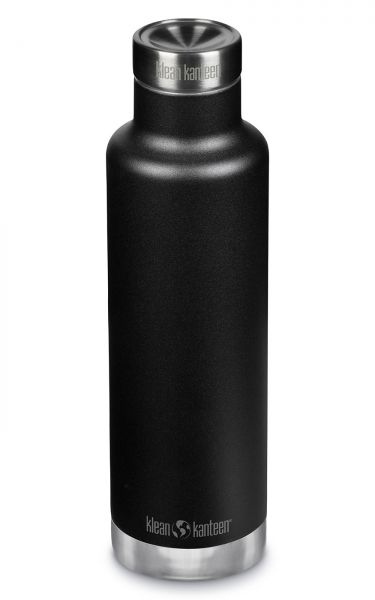 Klean Kanteen - Isolierflasche Classic 750ml Black mit Pour Through Cap