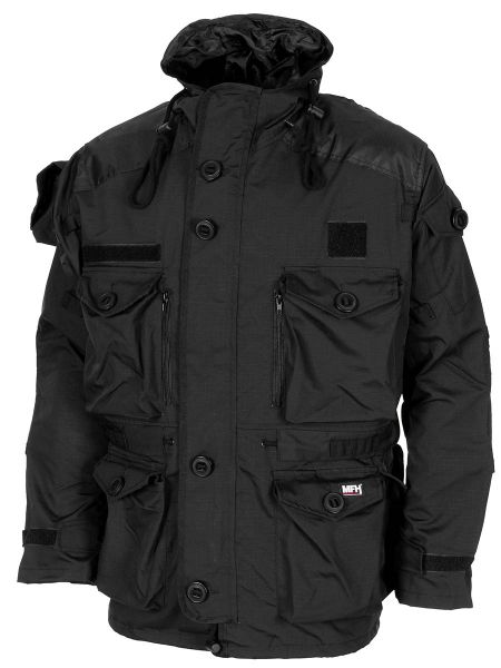 Kommandojacke, "Smock", Rip Stop, schwarz