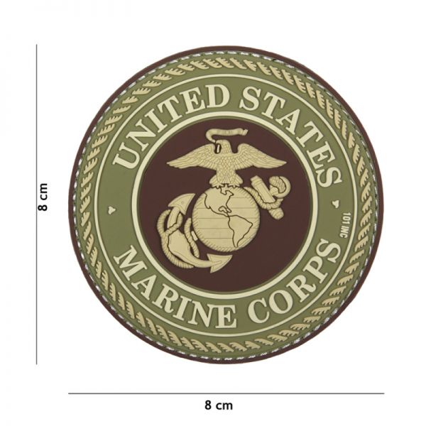 Klettabzeichen United States Marine Corps - braun