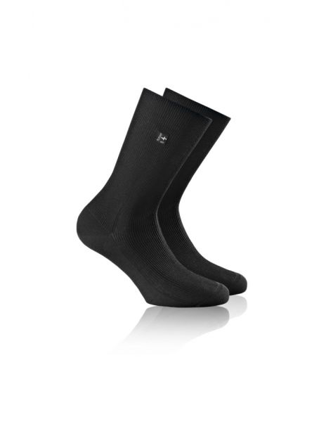 Rohner Socken - Business Platin Bambus schwarz