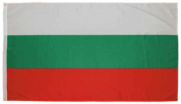 Fahne, Bulgarien, Polyester, 90 x 150 cm